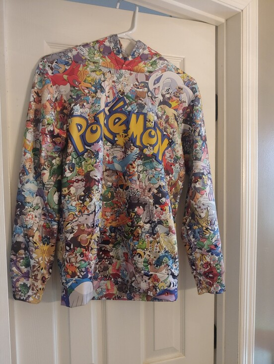 Pokemon Other - Pokemon Multicolor All-Over Character Raincoat with Hood